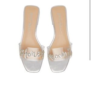Betsey Johnson Clear Honey mooning sandals
